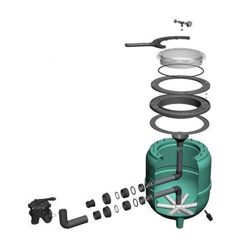 Фільтр 615мм з боковим клапаном для 125кг піску, 15м3/год, PG &ldquo;FILTRONE LLT&rdquo; PG-021813LLT PG-021813LLT фото