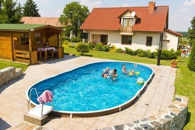 Басейн каркасний 9,1х4,6х1.2м без фільтру та лайнеру, AZURO 407 DL WOOD, з отворами 3EXB0355 3EXB0355 фото