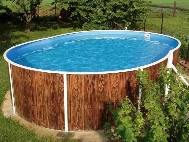 Басейн каркасний 9,1х4,6х1.2м без фільтру та лайнеру, AZURO 407 DL WOOD, з отворами 3EXB0355 3EXB0355 фото