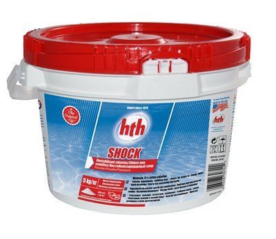 Хлор шок hth 5кг, в порошку 75-78%, SHOCK powder, не стабілізований хлор, США 30742 30742 фото