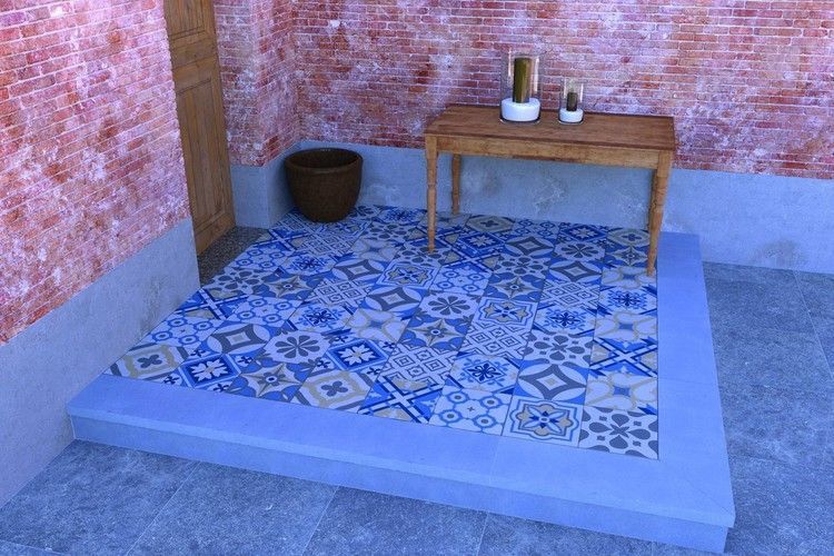 Камінь терасний 60х60х3 см, гама MOSAIC (Мозаїка), тон Arabica, одиниця виміру м2 239365 239365 фото