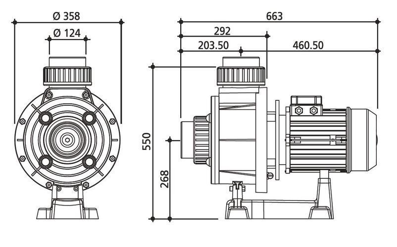 Насос FLOODER JET 47 м3/г 380В, 6А, 2.8кВт, без префільтру, 2850 об/хв PG-0111FLJ30 PG-0111FLJ30 фото