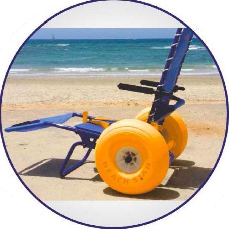Пляжне крісло-шезлонг на 2 колеса, Beachstar 1514.2 1514.2 фото