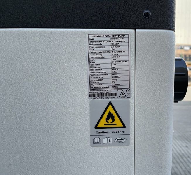 Тепловий насос інвертор 16.5-3.8кВт (25-85 м3, WiFi), INVERPAC Elite INVERPAC S165 INVERPAC S165 фото