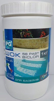 PG-35 шок в табл. 20г, 1кг 56% (Італія) BICLOR 56 PAST хлор стабілізований, 049127 PG-35.1 PG-35.1 фото
