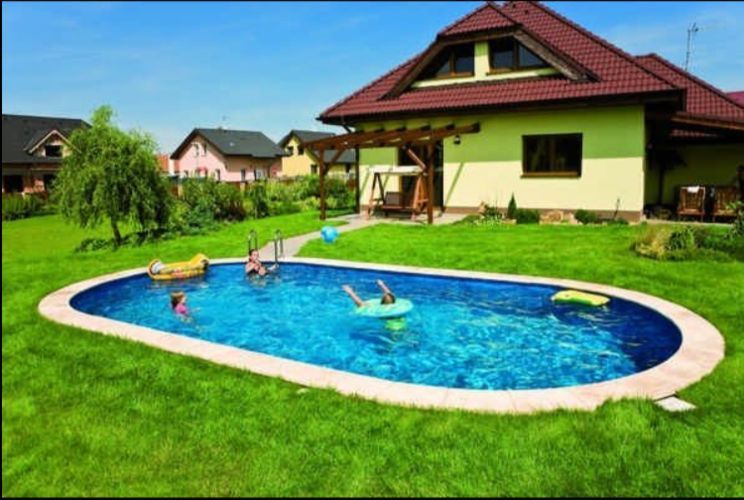 Басейн каркасний 6х3.2х1.5 м з отворами, для монтажу в ґрунт, IBIZA OVAL 3EXB0420 3EXB0420 фото