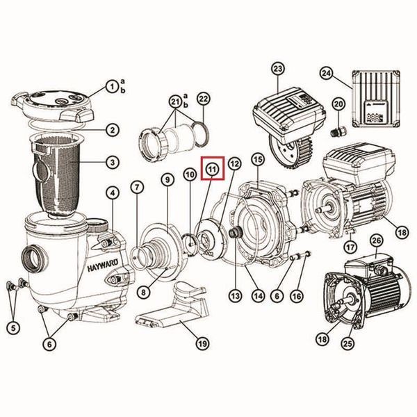 Ущільнююче кільце насосу Hayward Tristar SPX3021R SPX3021R фото